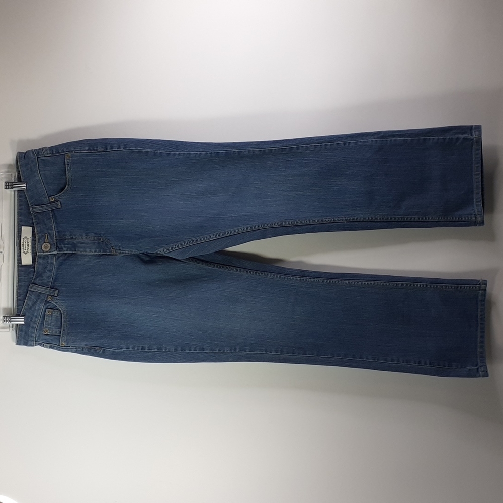 Merona Low Rise Boot Medium Vintage Wash Blue Jeans 12 Medium